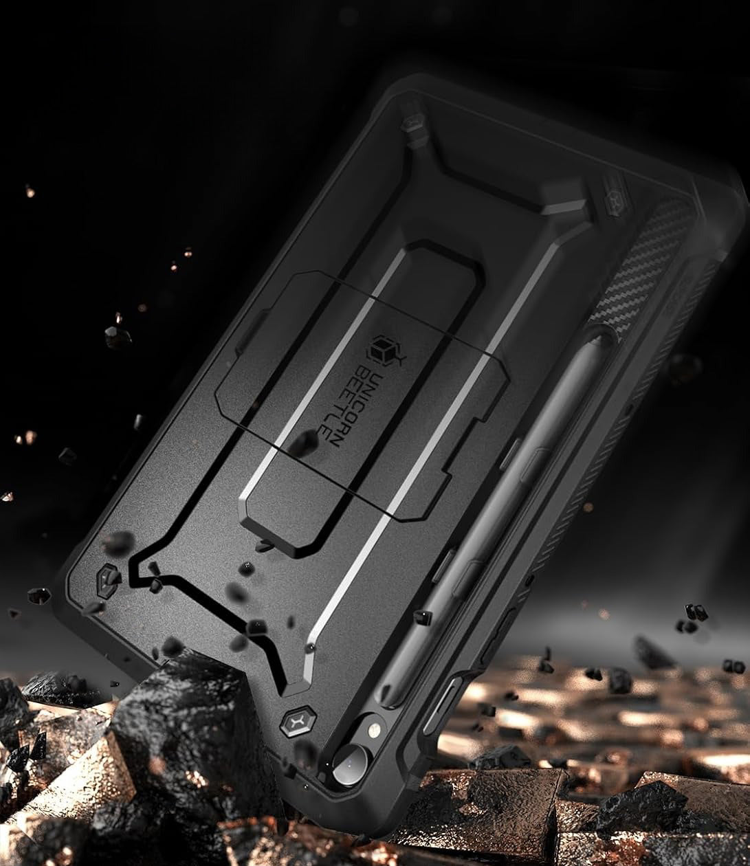 Schutzhülle für Galaxy Tab S10 FE / S10 Lite / S9 FE / S9, Supcase UB Pro SP, Schwarz