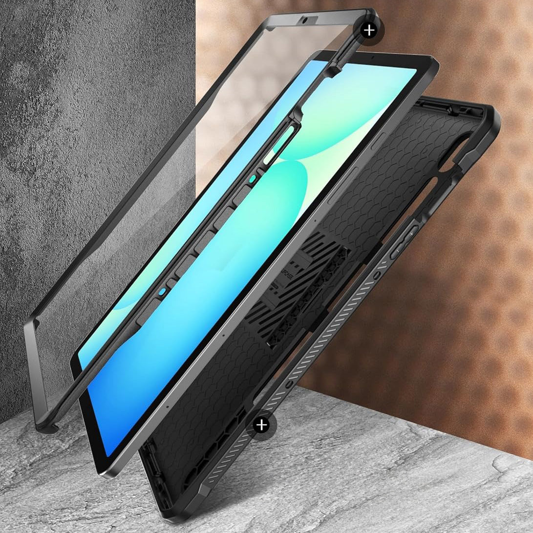 Schutzhülle für Galaxy Tab S10 FE / S10 Lite / S9 FE / S9, Supcase UB Pro SP, Schwarz