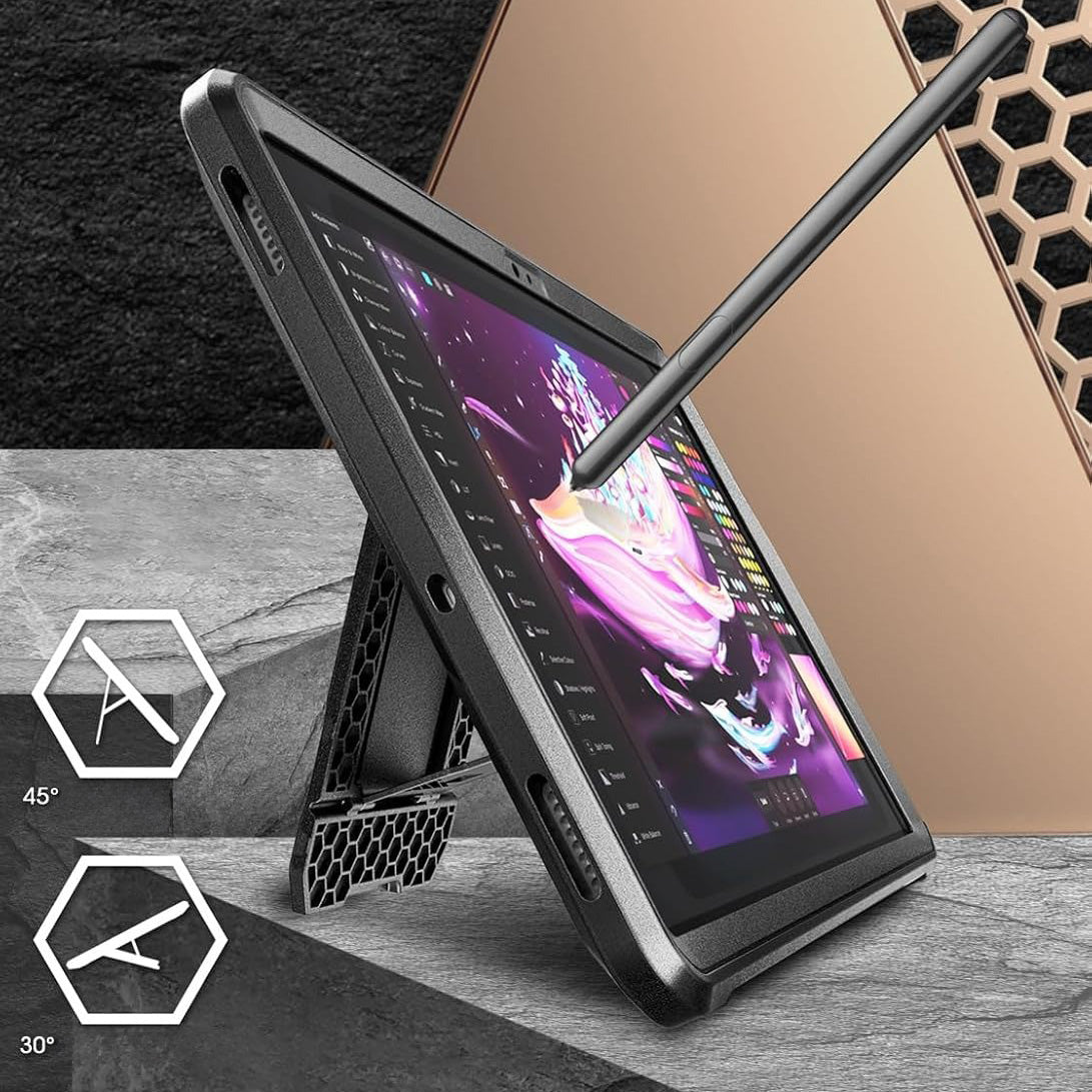 Schutzhülle für Galaxy Tab S10 FE / S10 Lite / S9 FE / S9, Supcase UB Pro SP, Schwarz