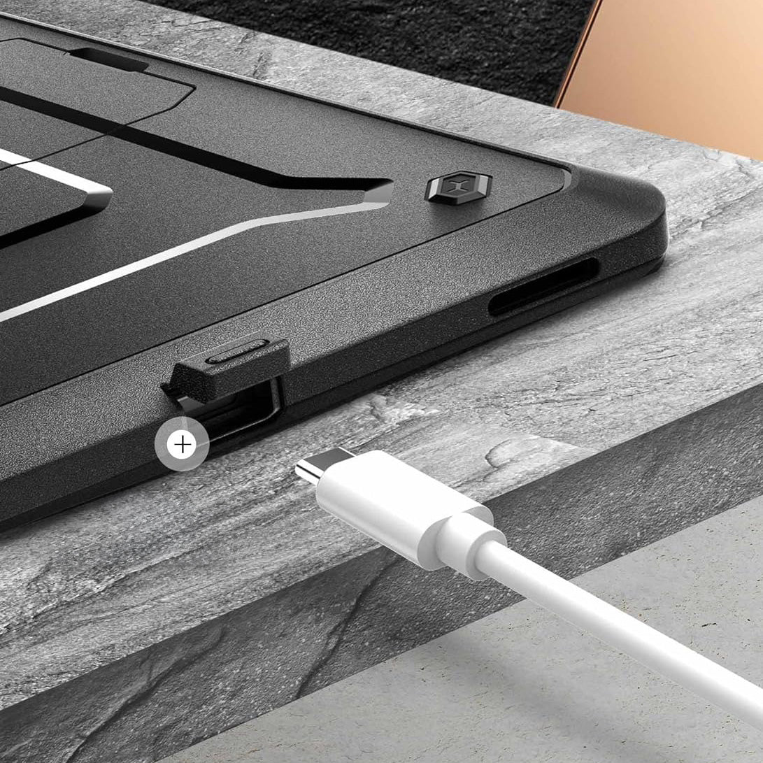 Schutzhülle für Galaxy Tab S10 Plus / S9 FE Plus / S9 Plus, Supcase UB Pro SP, Schwarz