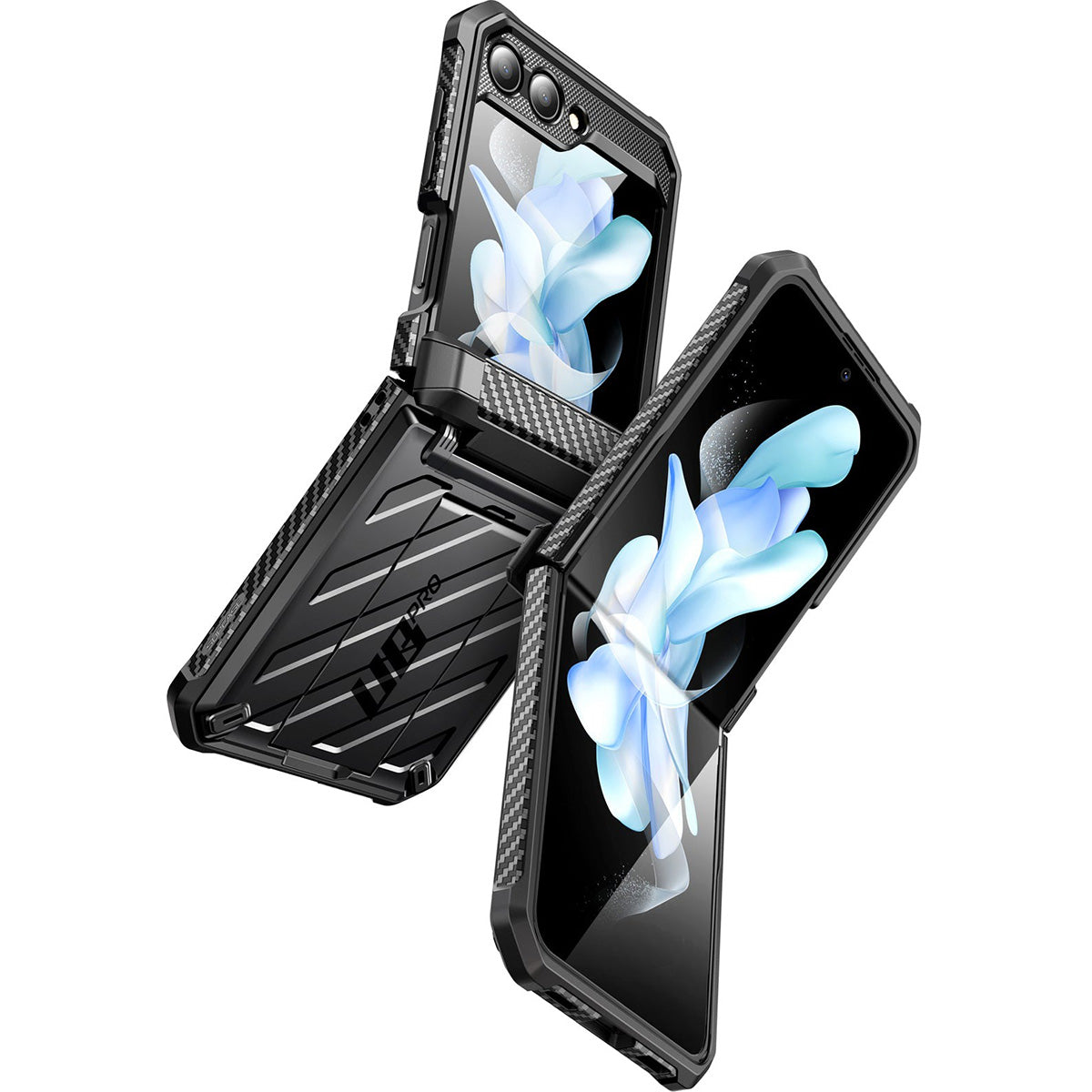 Schutzhülle Supcase UB Pro BackSP für Galaxy Z Flip5, Schwarz