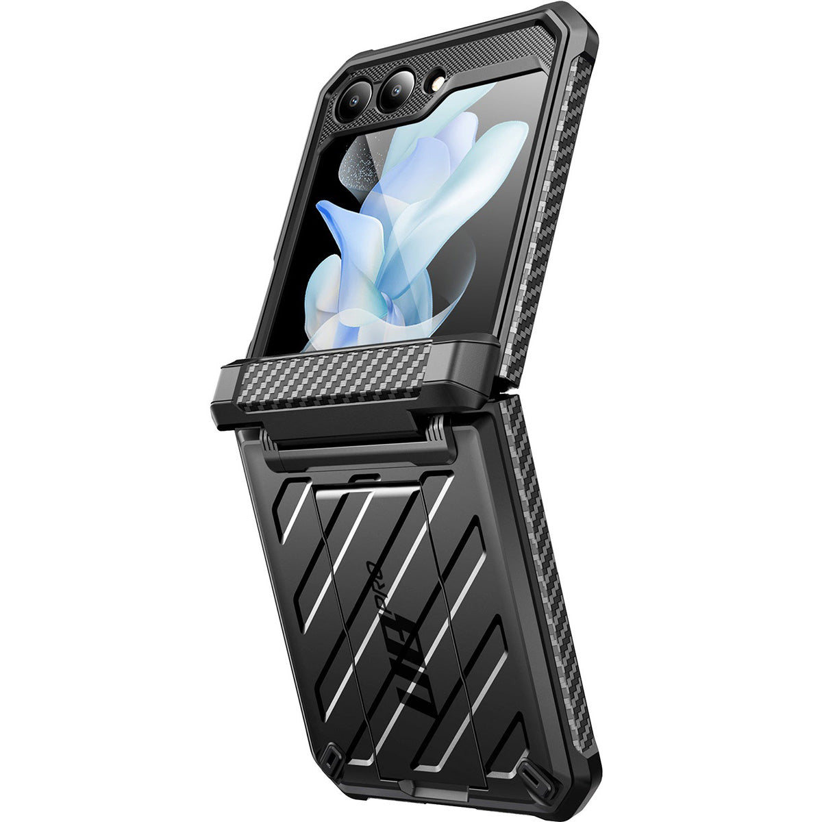 Schutzhülle Supcase UB Pro BackSP für Galaxy Z Flip5, Schwarz