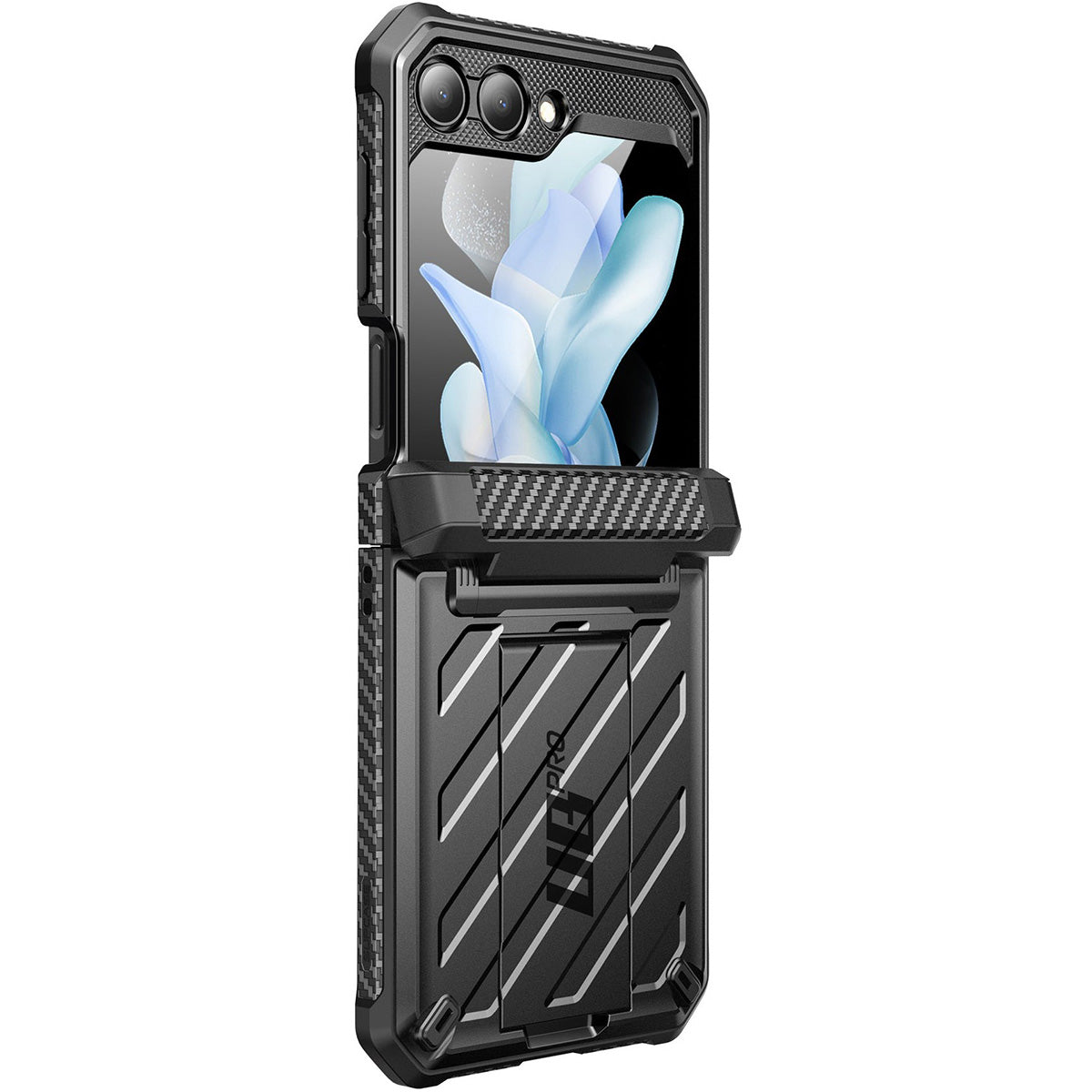 Schutzhülle Supcase UB Pro BackSP für Galaxy Z Flip5, Schwarz