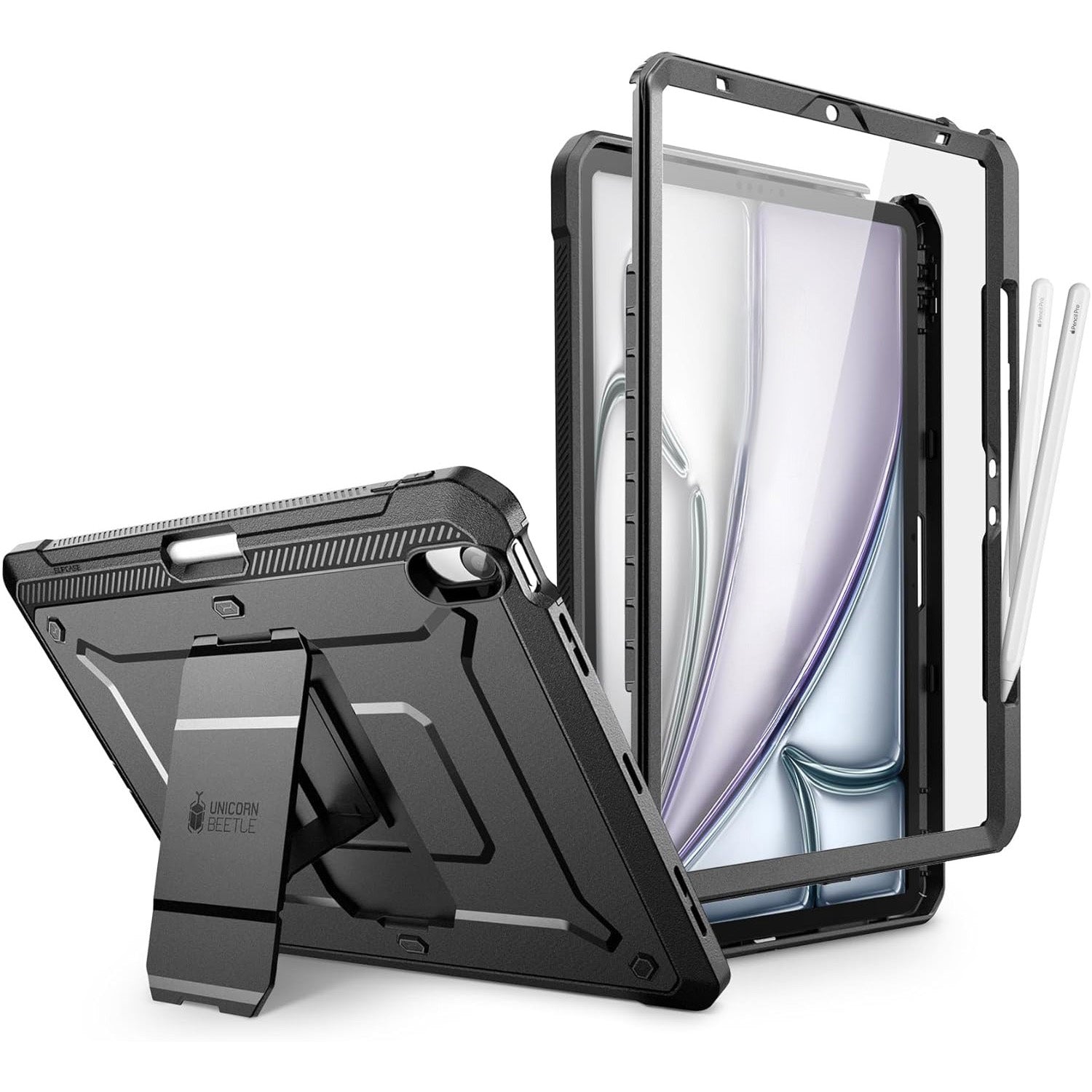 Schutzhülle für iPad Air 11" / 10.9" 2025/2024/2022/2020, Supcase UB Pro Pencil SP, Schwarz