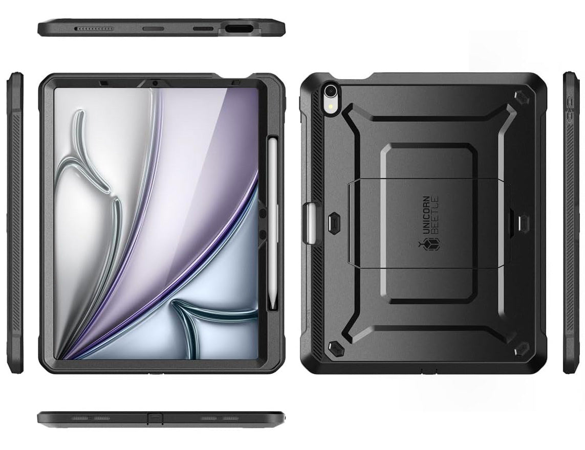 Schutzhülle für iPad Air 11" / 10.9" 2025/2024/2022/2020, Supcase UB Pro Pencil SP, Schwarz