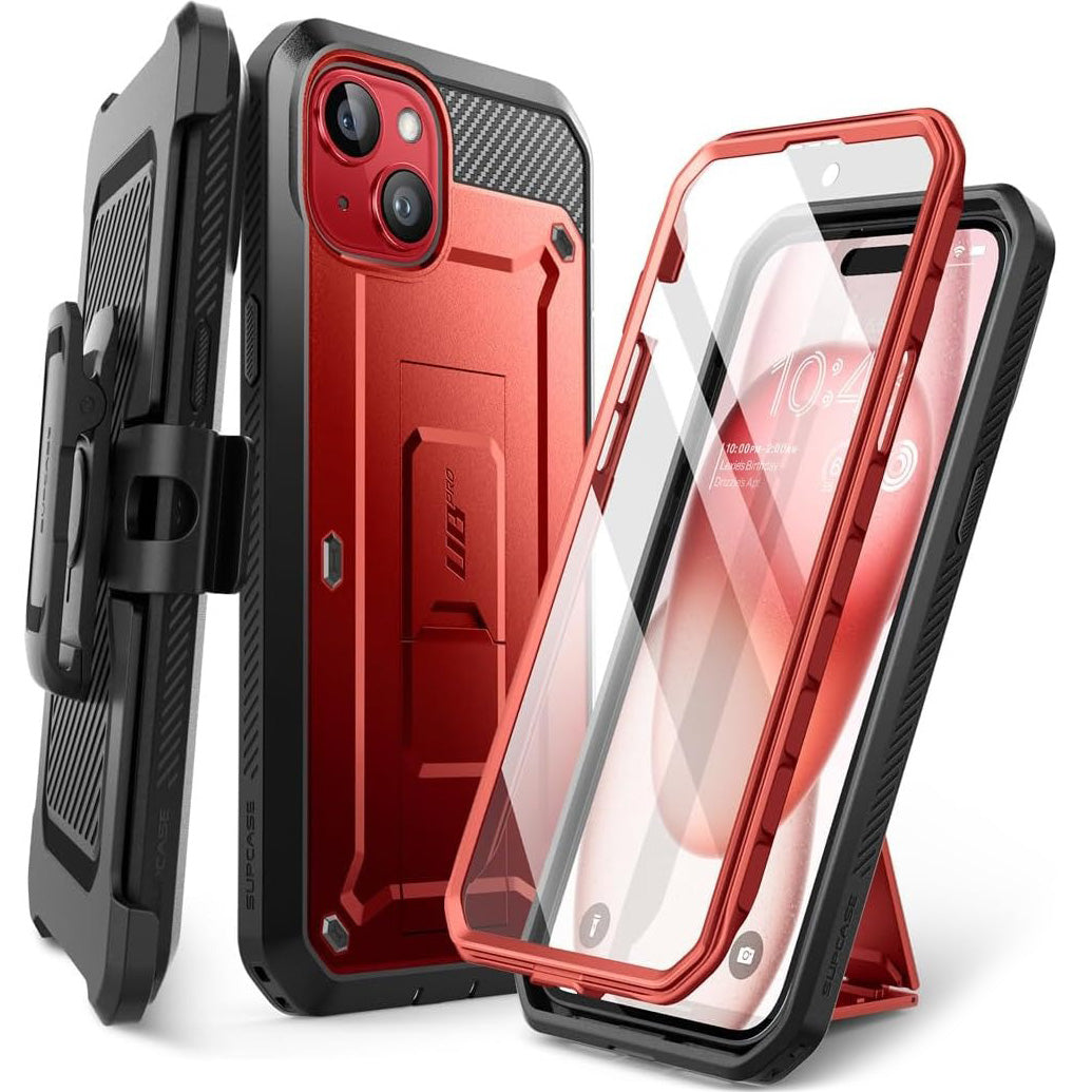 Schutzhülle für iPhone 15, Supcase UB Pro SP, Rot