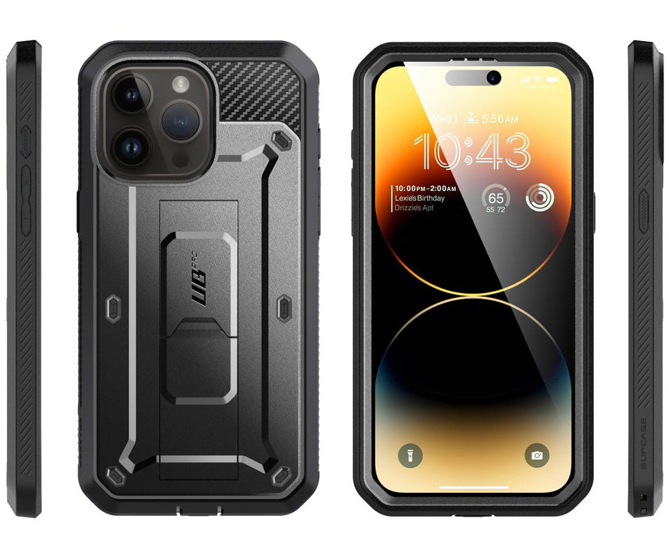 Schutzhülle Supcase UB Pro SP für iPhone 15 Pro Max, Schwarz