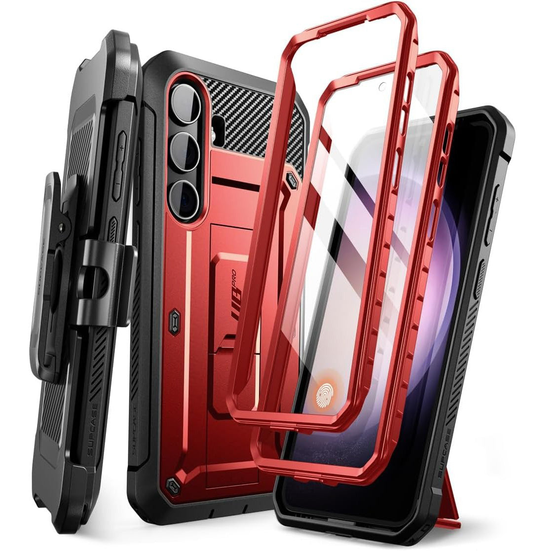 Schutzhülle für Galaxy S24, Supcase UB Pro SP+noSP, Rot