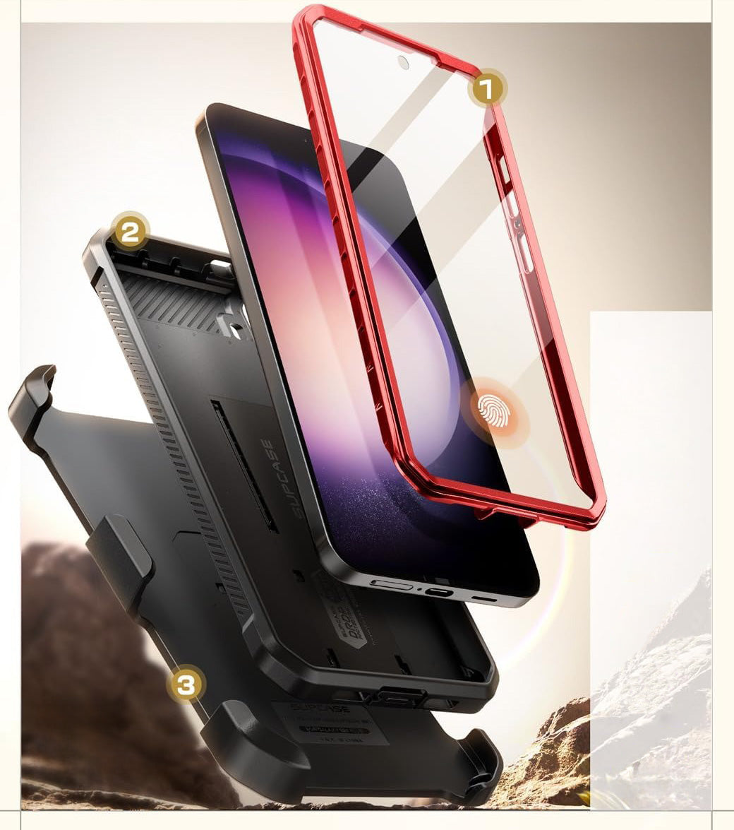 Schutzhülle für Galaxy S24, Supcase UB Pro SP+noSP, Rot