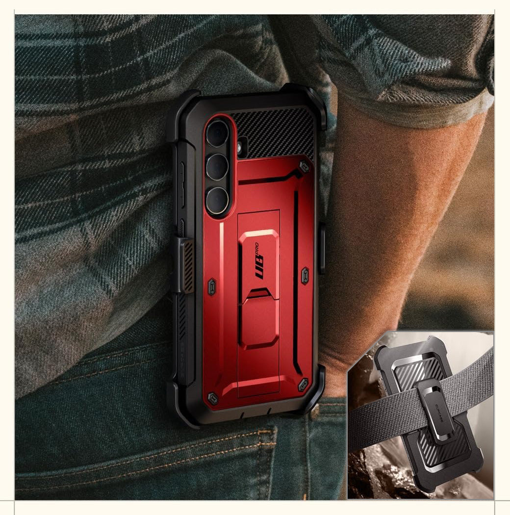 Schutzhülle für Galaxy S24, Supcase UB Pro SP+noSP, Rot