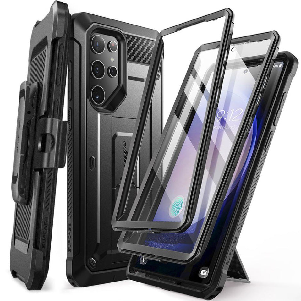 Schutzhülle für Galaxy S24 Ultra, Supcase UB Pro SP+noSP, Schwarz