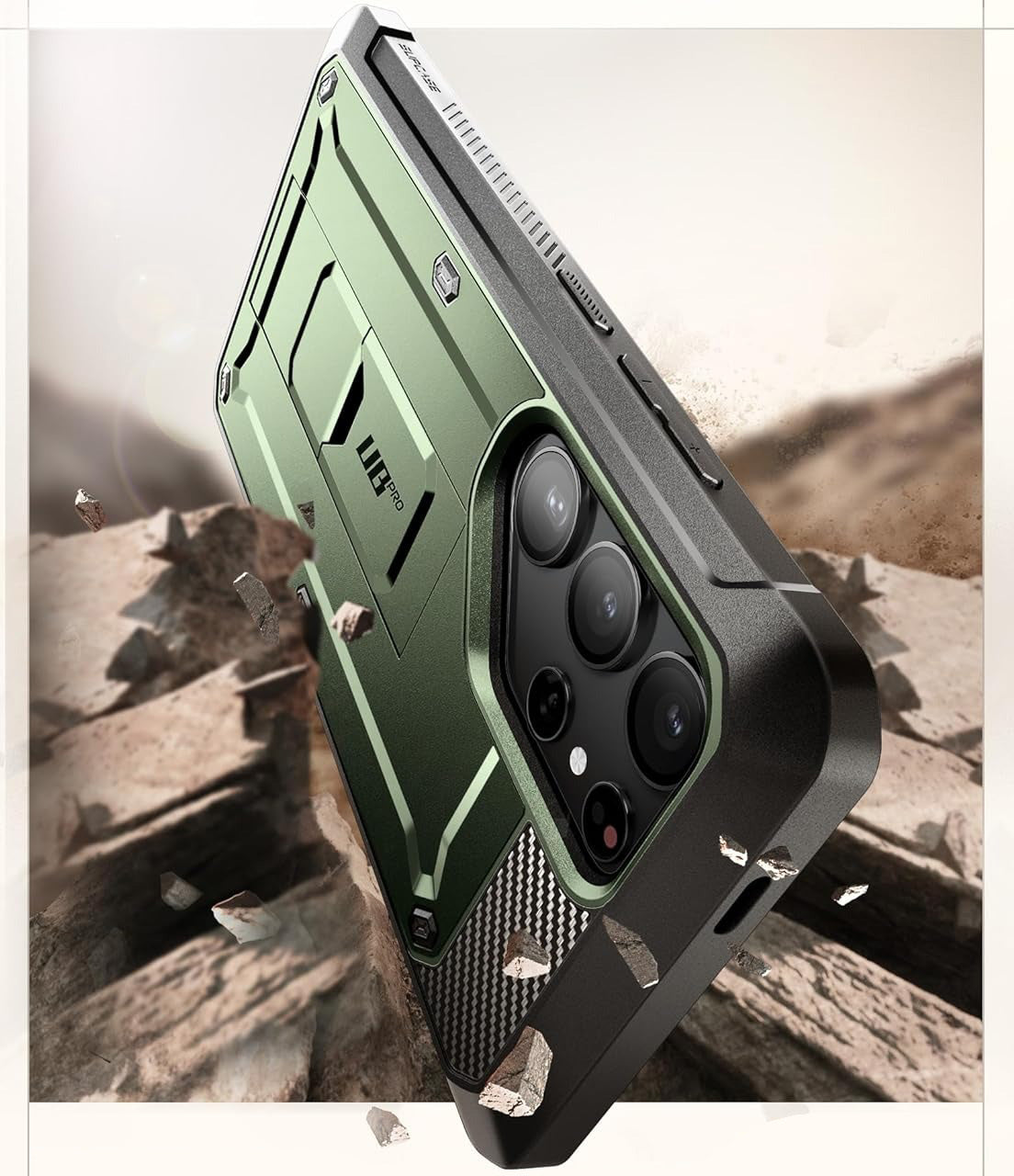 Schutzhülle für Galaxy S24 Ultra, Supcase UB Pro SP+noSP, Grün