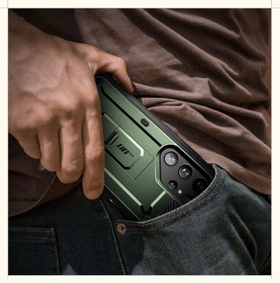 Schutzhülle für Galaxy S24 Ultra, Supcase UB Pro SP+noSP, Grün