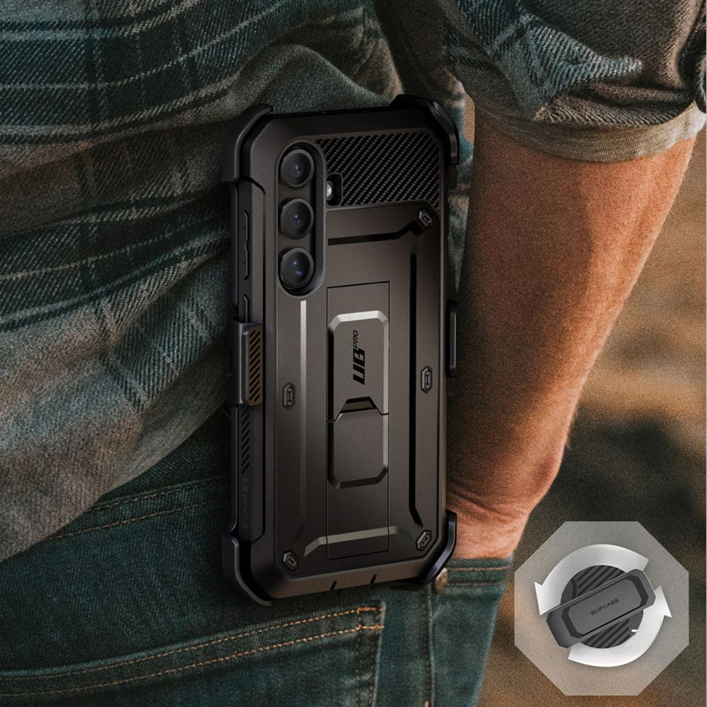Handyhülle für Galaxy S25 Plus, Supcase UB Pro SP+noSP, Schwarz
