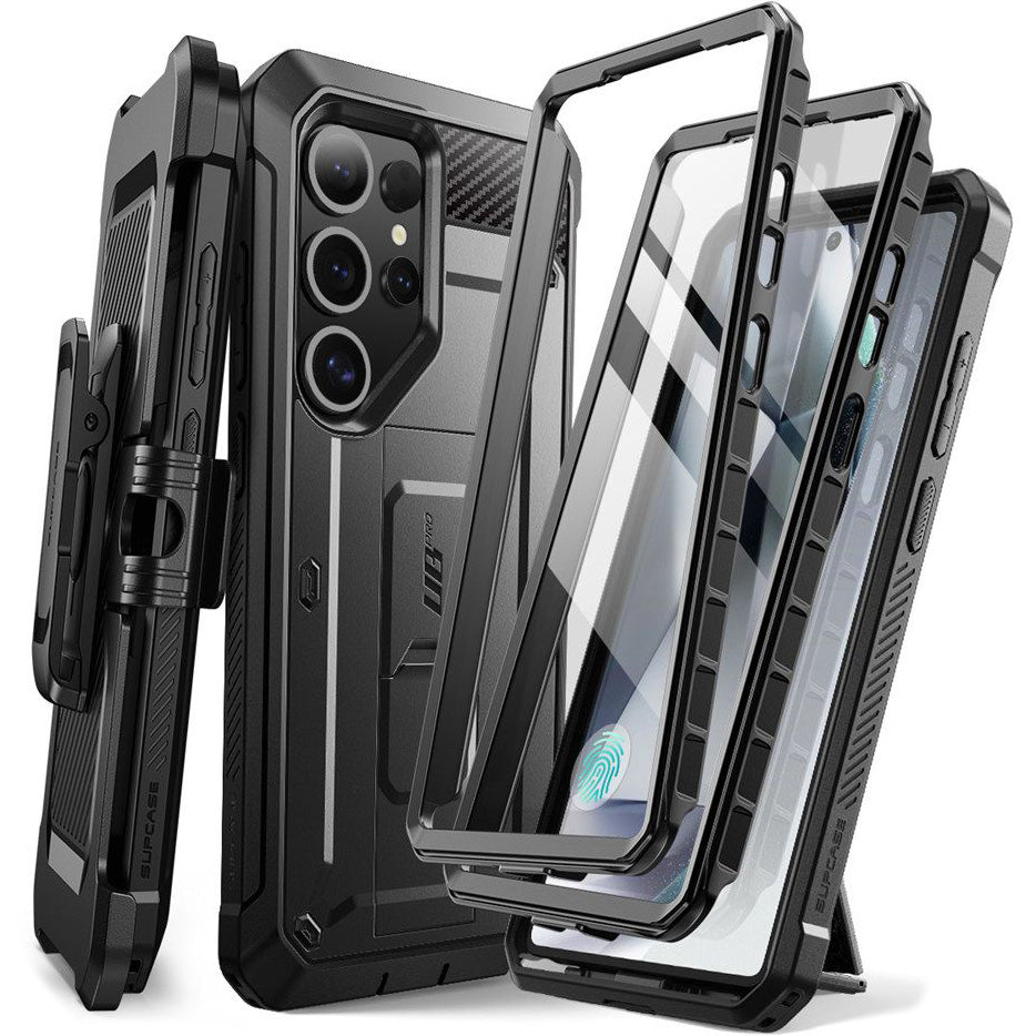 Handyhülle für Galaxy S25 Ultra, Supcase UB Pro SP+noSP, Schwarz