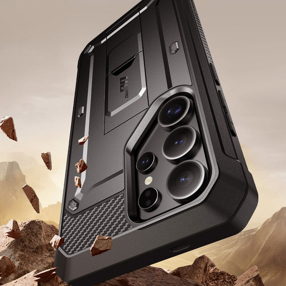 Handyhülle für Galaxy S25 Ultra, Supcase UB Pro SP+noSP, Schwarz