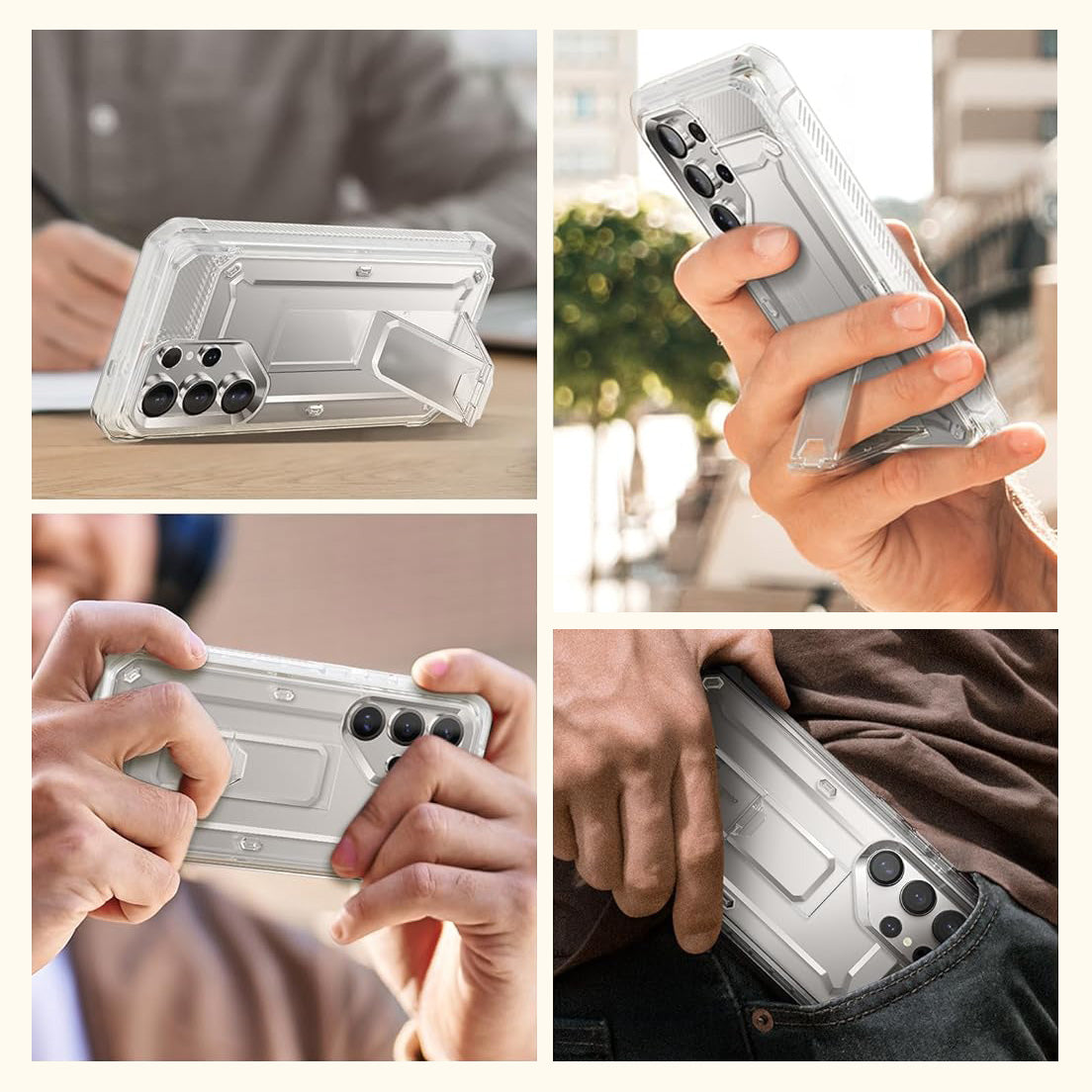 Handyhülle für Galaxy S25 Ultra, Supcase UB Pro SP+noSP, Transparent