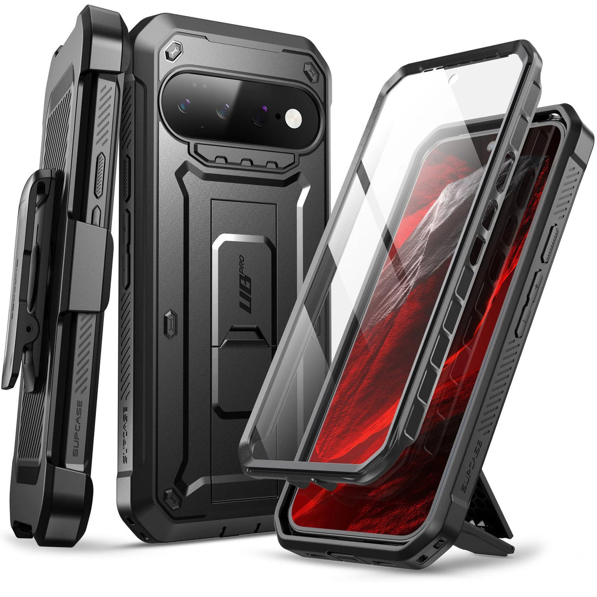 Handyhülle für Google Pixel 11 Pro, Supcase UB Pro SP, Schwarz (1/10)