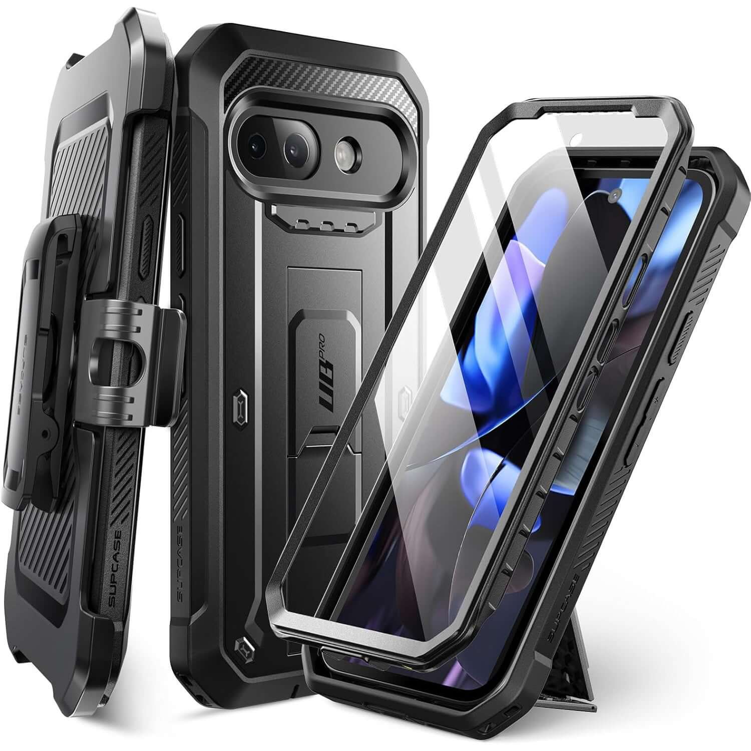 Handyhülle für Google Pixel 9a, Supcase UB Pro SP, Schwarz