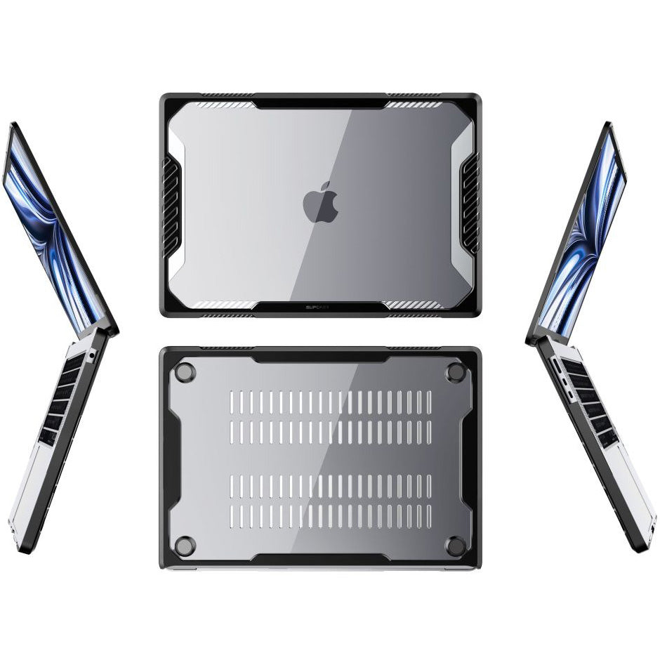Schutzhülle Supcase Unicorn Beetle UB für MacBook Air 15.3 M4 / M3 / M2, Schwarz/Transparent