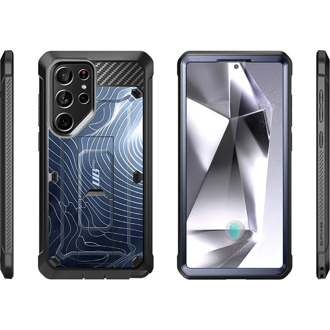 Schutzhülle für Galaxy S24 Ultra, Supcase UB Pro SP+noSP, Blau und Muster