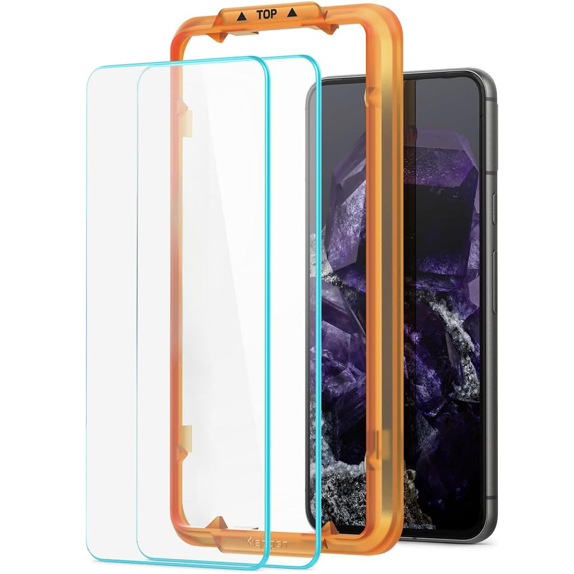 Glas für die Schutzhülle für Google Pixel 8 Pro, Spigen Glas.tR AM 2-Pack