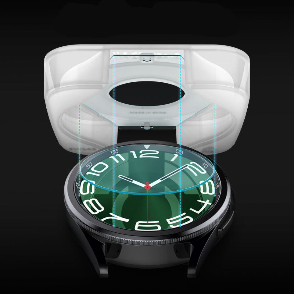 Glas für die Schutzhülle Spigen Glas.tR EZ Fit 2-Pack für Galaxy Watch 6 Classic 47mm