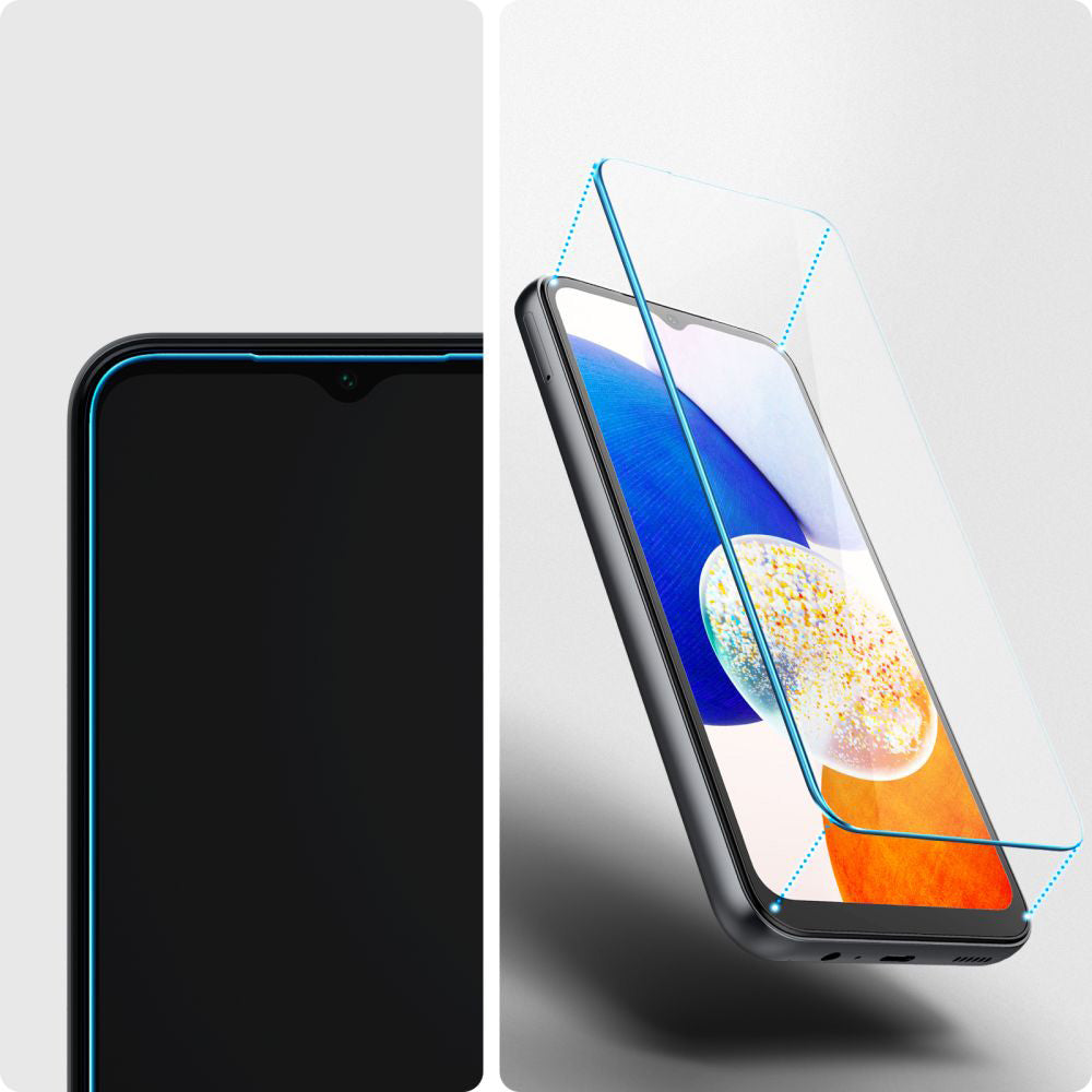 Glas für die Schutzhülle für Galaxy A15 4G / 5G / A25 5G, Spigen Glas.tR Slim 2-Pack