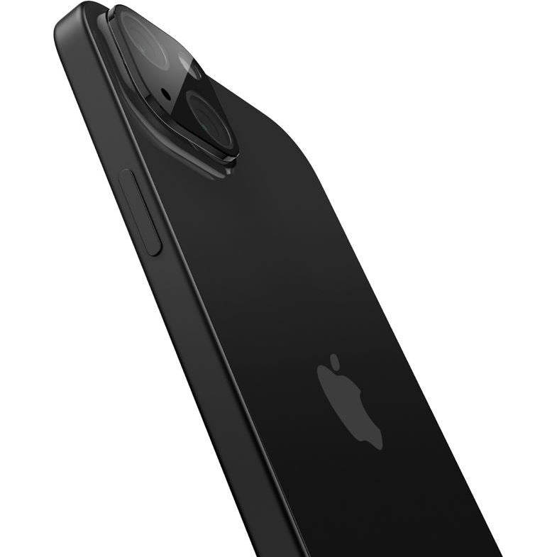 Glas für die Kamera Spigen Glas.tR Optik 2-Pack für iPhone 15 / 15 Plus / 14 / 14 Plus, Schwarz