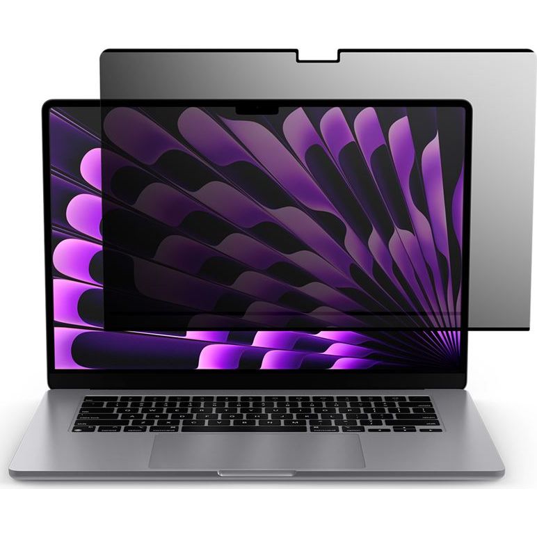 Folie Spigen SafeView Privacy Filter mit Sichtschutzfilter für MacBook Air 15 M4 / M3 / M2