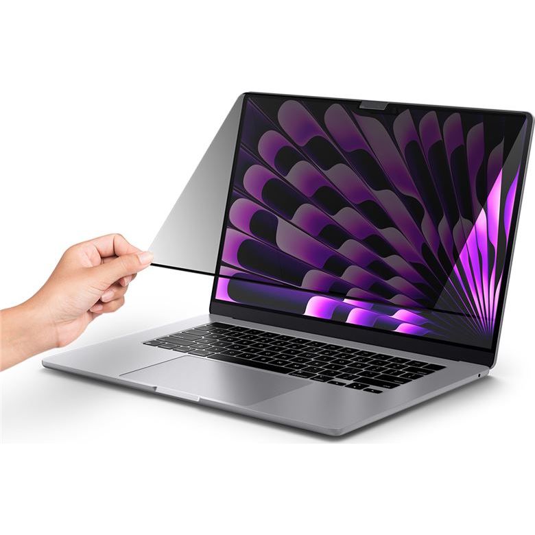 Folie Spigen SafeView Privacy Filter mit Sichtschutzfilter für MacBook Air 15 M4 / M3 / M2