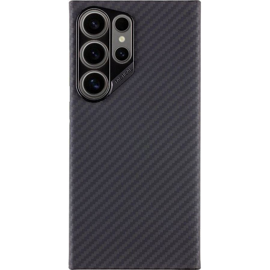 Handyhülle für Samsung Galaxy S24 Ultra, Tactical MagForce Aramid, Schwarz