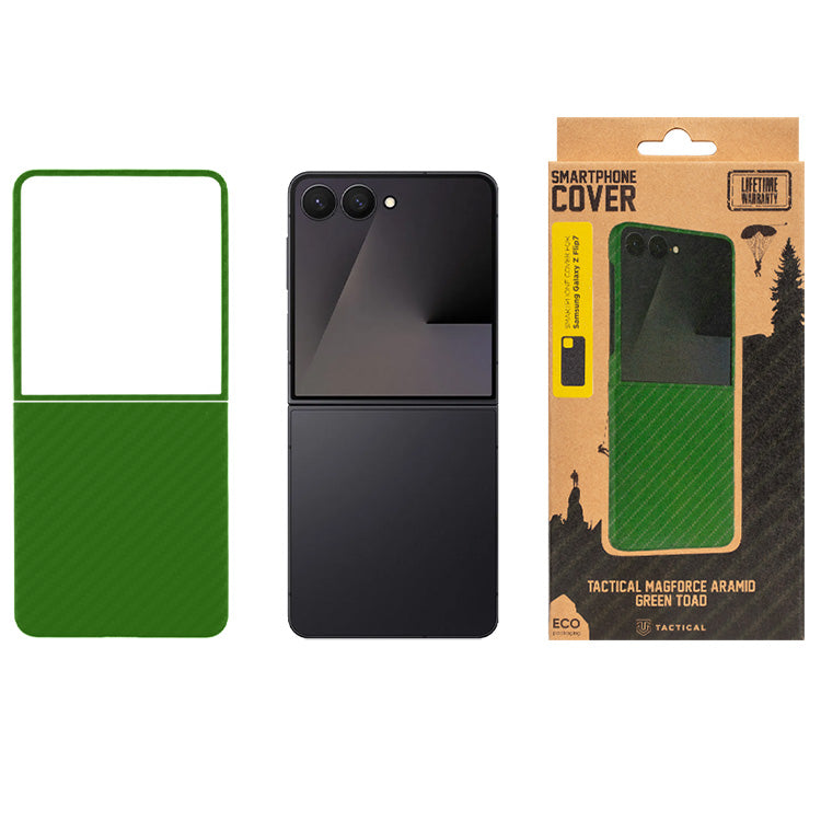 Handyhülle für Samsung Galaxy Z Flip7, Tactical MagForce Aramid, Grün
