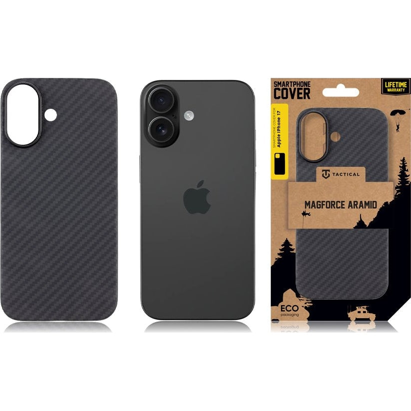 Handyhülle für iPhone 17, Tactical MagForce Aramid, Schwarz