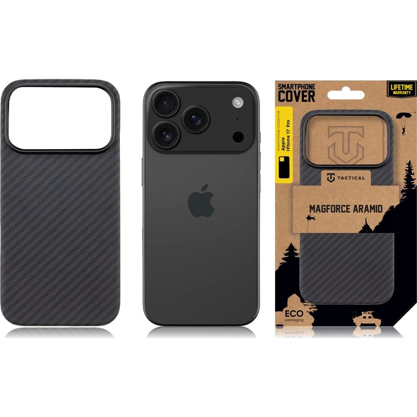 Handyhülle für iPhone 17 Pro, Tactical MagForce Aramid, Schwarz