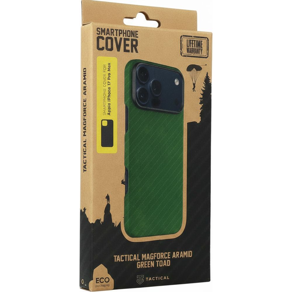 Handyhülle für iPhone 17 Pro Max, Tactical MagForce Aramid, Grün