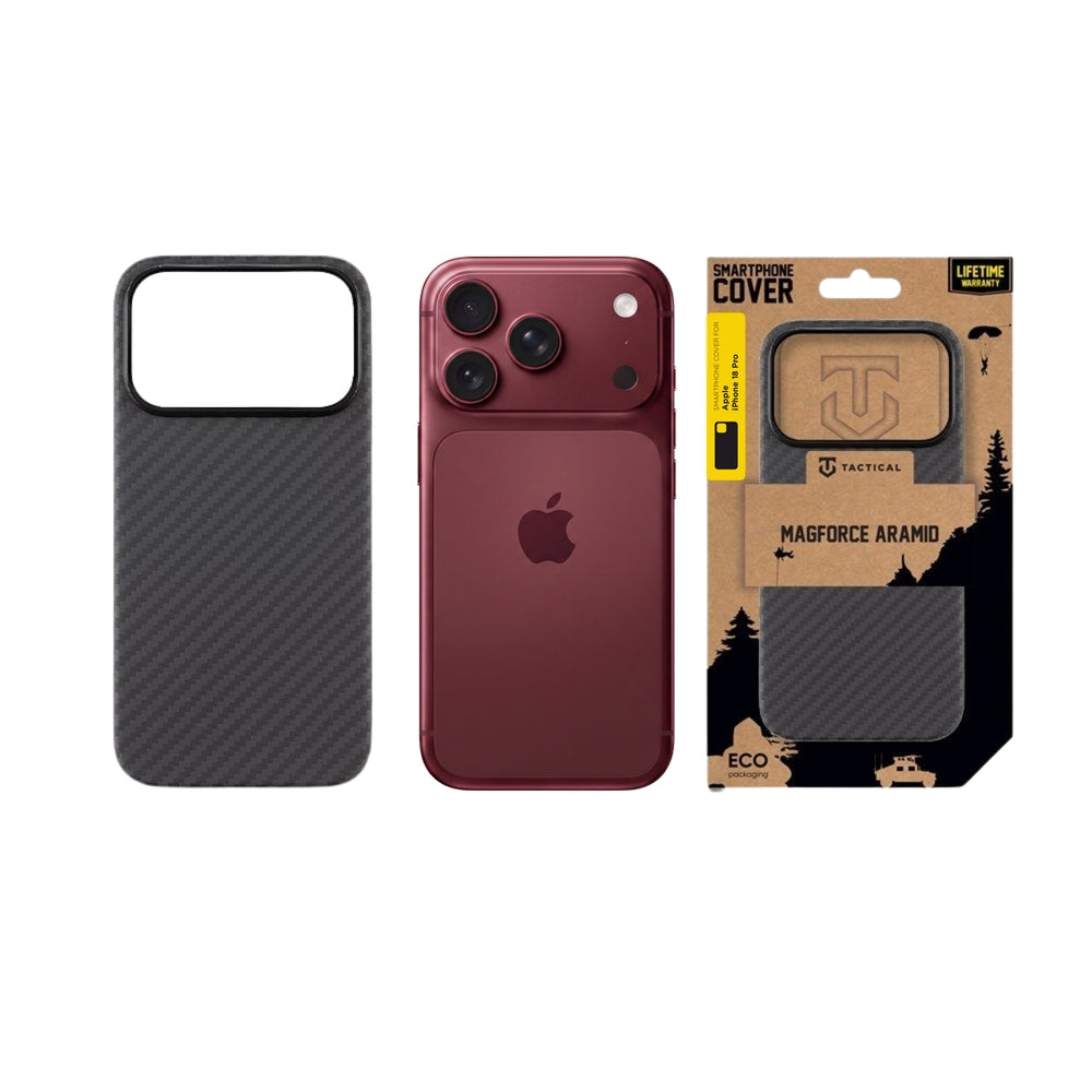 Handyhülle für iPhone 18 Pro, Tactical MagForce Aramid, Schwarz (4/5)