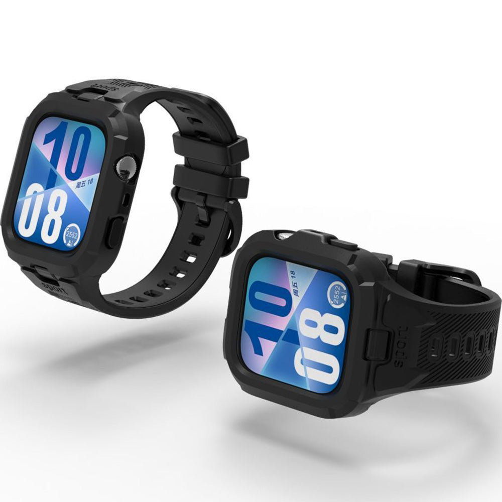 Hülle mit Armband für Huawei Watch Fit 4 Pro / Fit 4 / Fit 3, Tech-Protect Armour, Schwarz