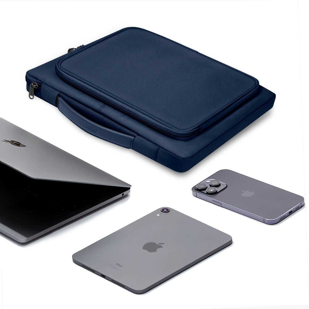 Tasche für 13" / 14" Laptop, Tech-Protect Basic Bag, Dunkelblau
