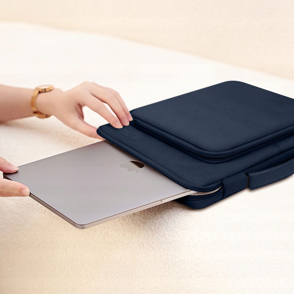 Tasche für 13" / 14" Laptop, Tech-Protect Basic Bag, Dunkelblau