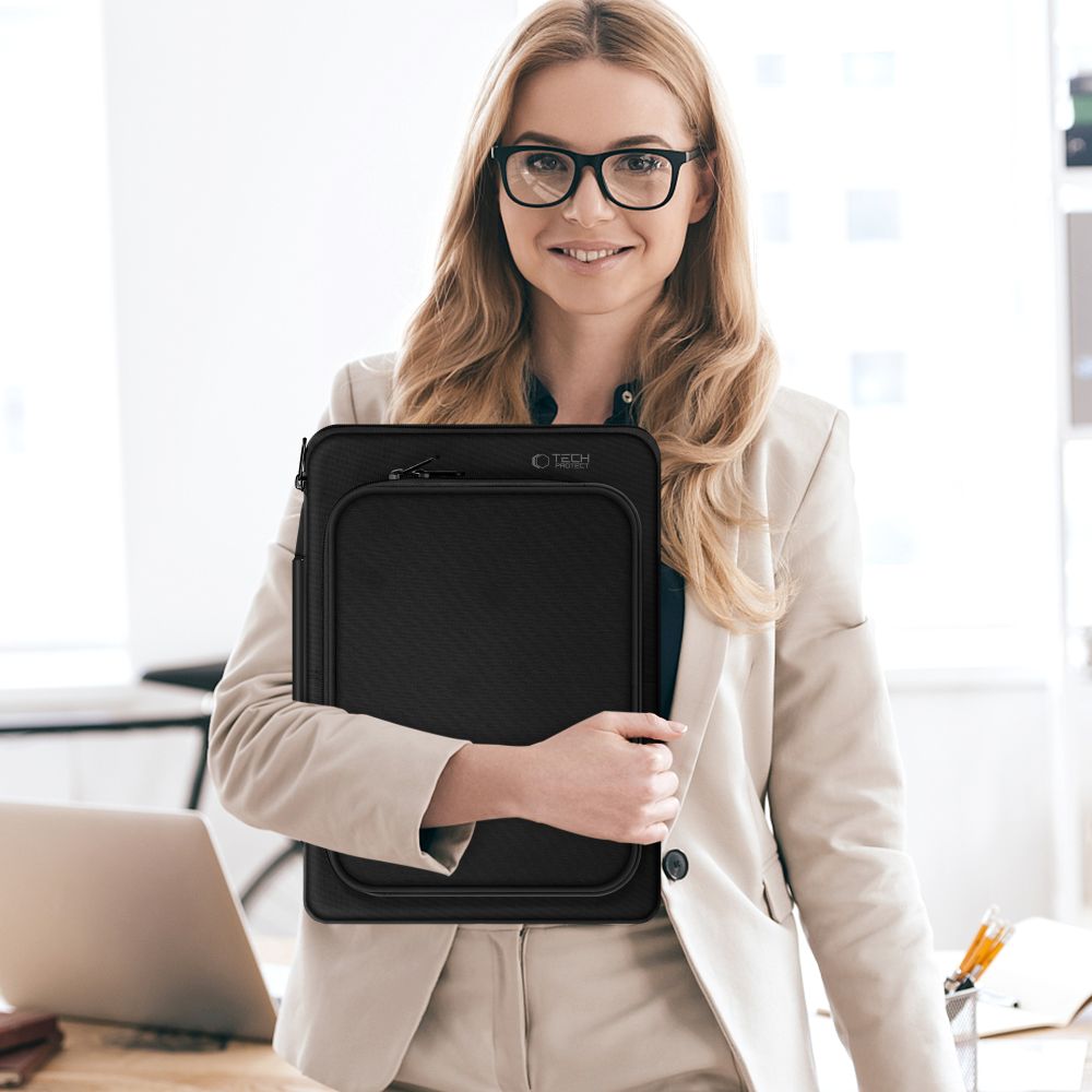 Tasche für 15" / 16" Laptop, Tech-Protect Basic Bag, Schwarz