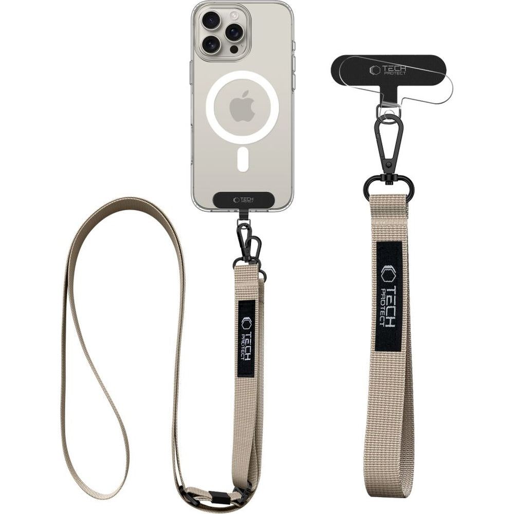 Tech-Protect C6S Rope Wrist Strap, Beige