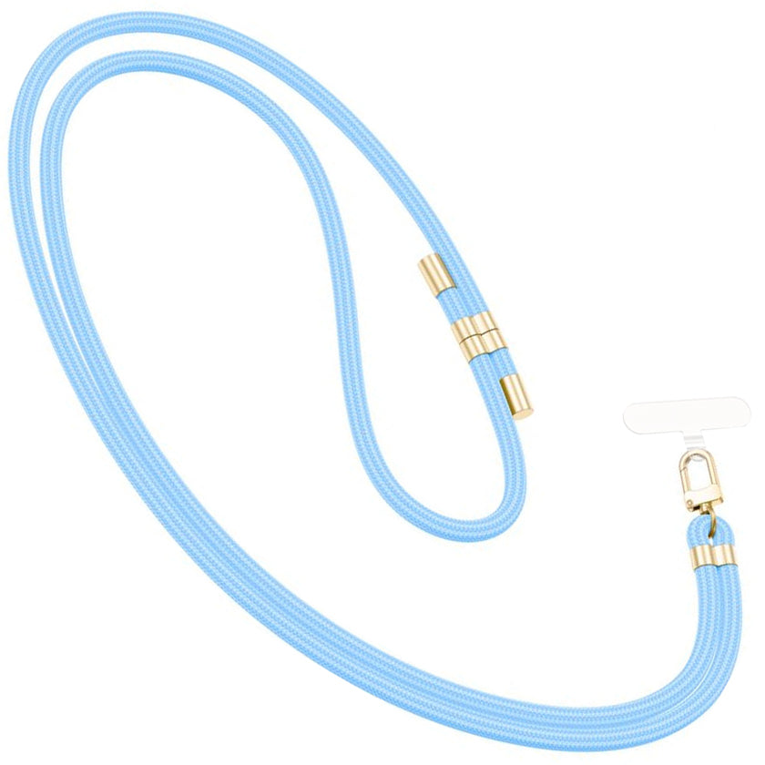 Tech-Protect C7S Rope Wrist Strap, Blau mit Goldenen Elementen