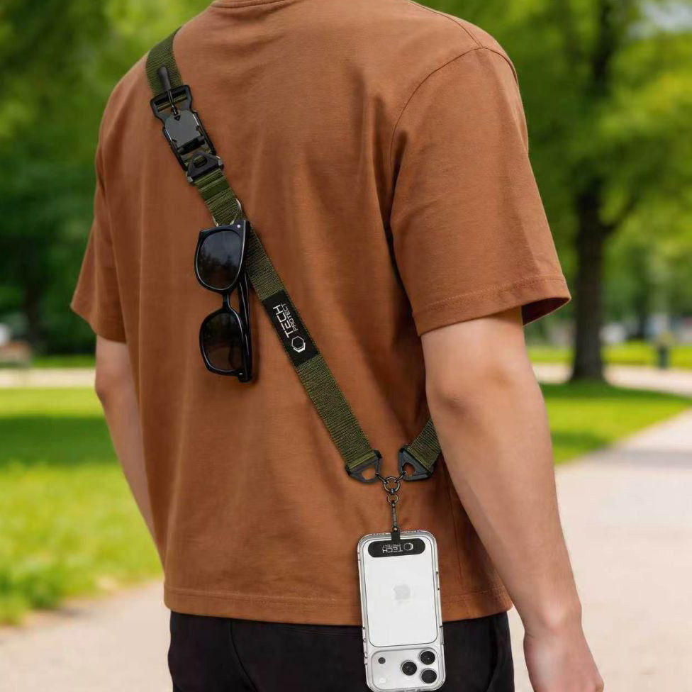 Handy-Schlüsselband für Telefon Tech Protect C9S Rope Crossbody, Grün