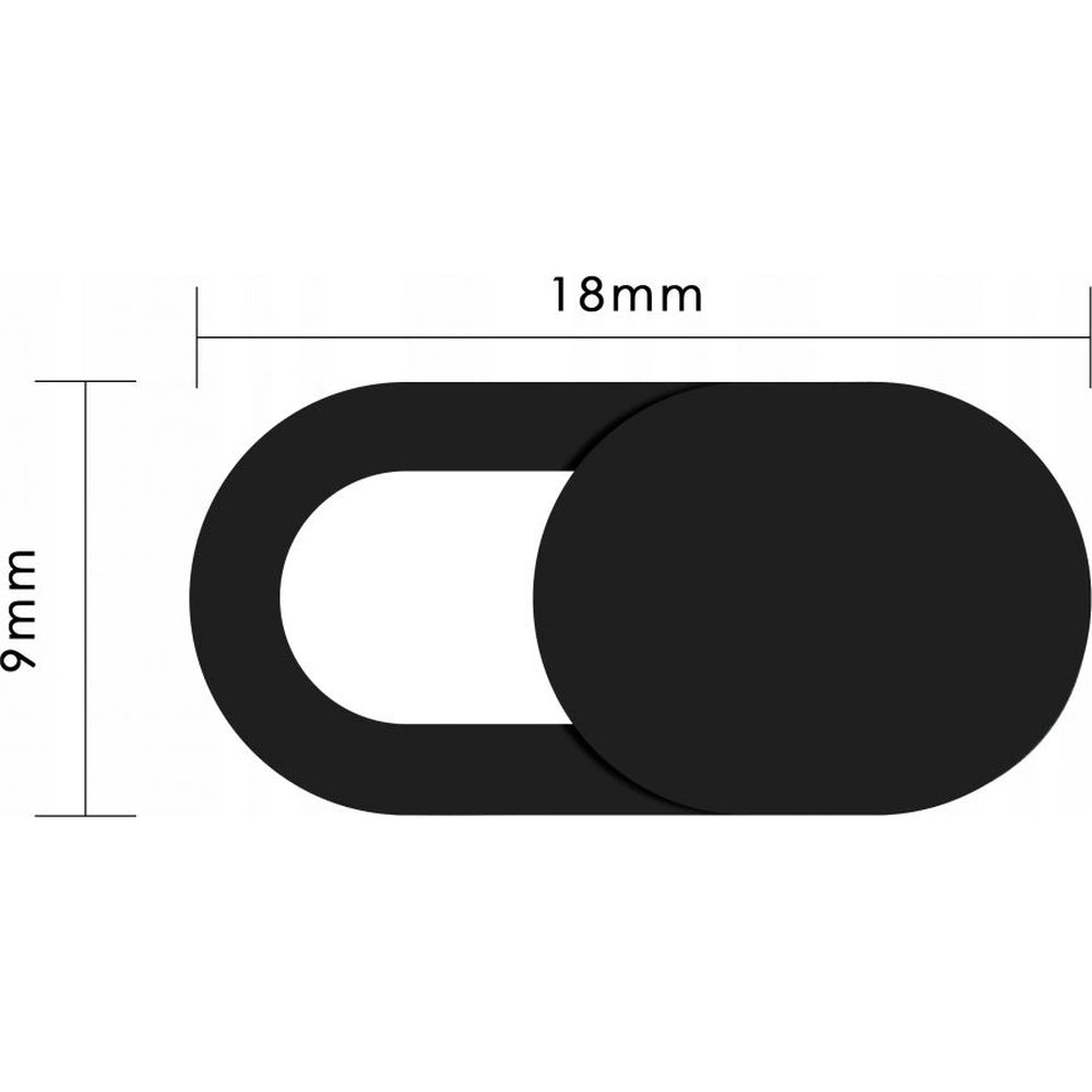 Kameraabdeckung Tech-Protect Cam Fit+ Webcam Cover, 3 Stück, Schwarz