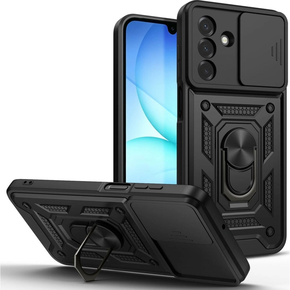 Handyhülle für Galaxy A26 / A18 / A17 5G / 4G, Tech-Protect Camshield Pro, Schwarz