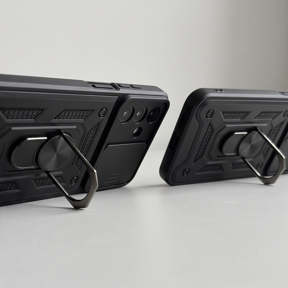 Handyhülle für Galaxy A26 / A18 / A17 5G / 4G, Tech-Protect Camshield Pro, Schwarz