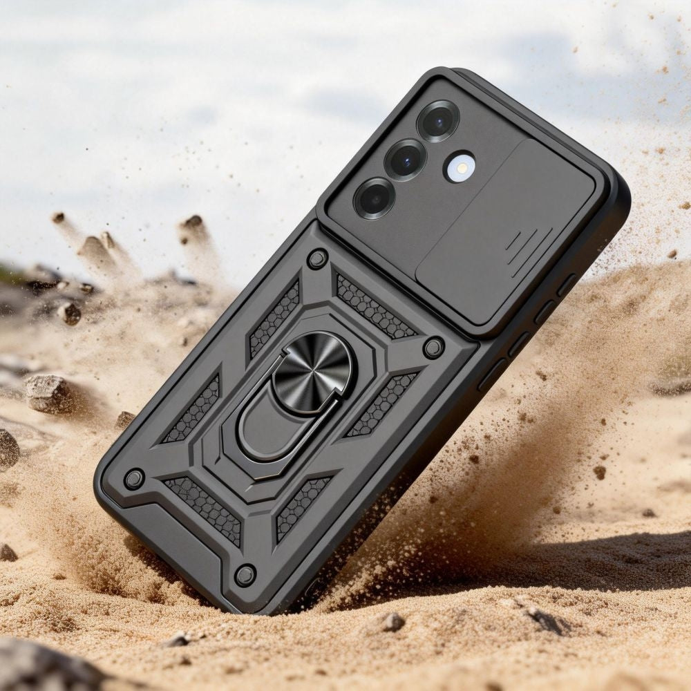 Handyhülle für Galaxy A27 5G, Tech-Protect Camshield Pro, Schwarz
