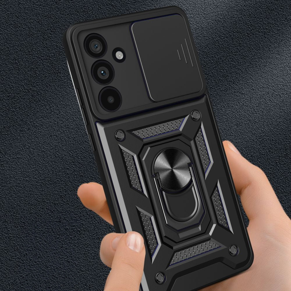 Handyhülle für Samsung Galaxy A56 5G, Tech-Protect Camshield Pro, Schwarz