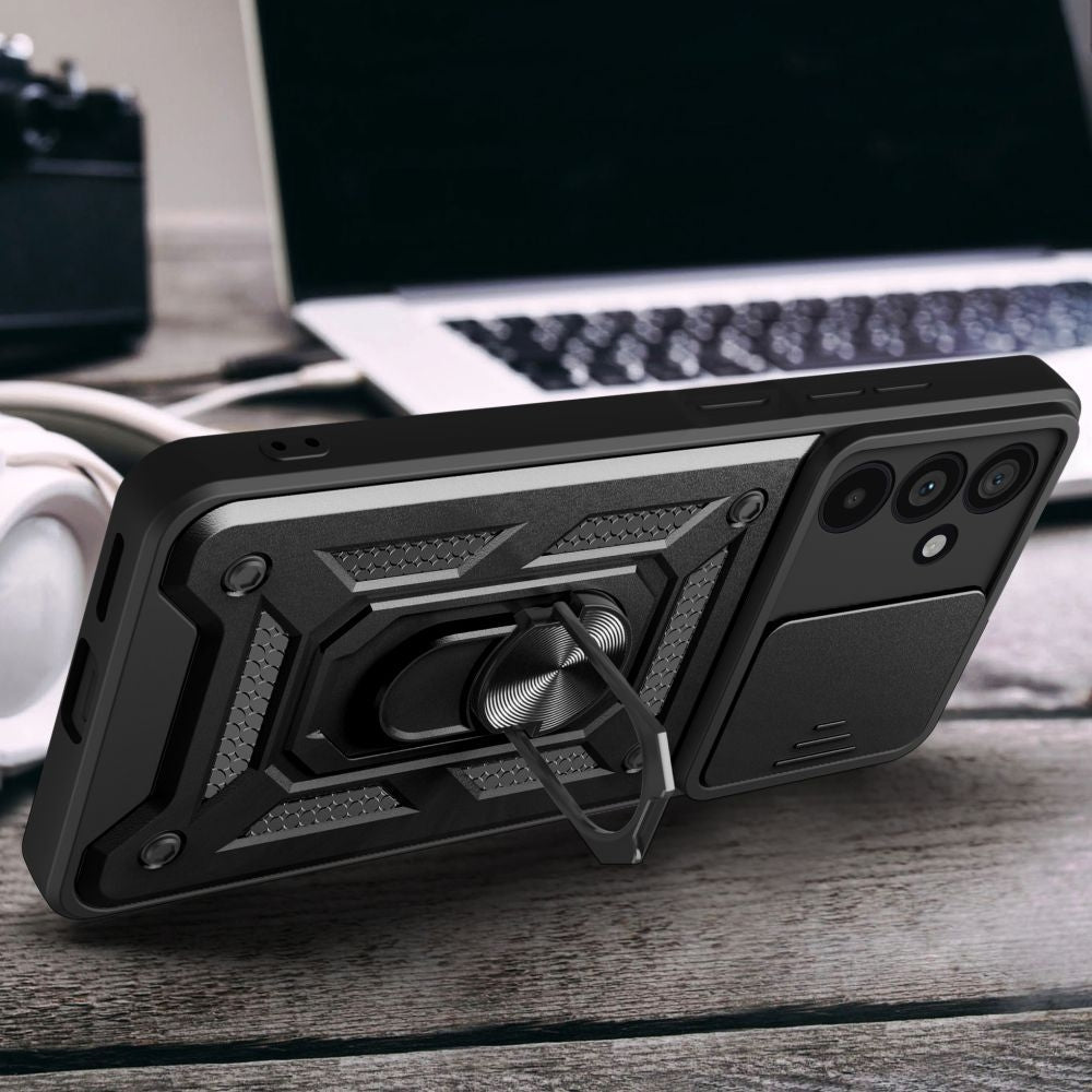 Handyhülle für Samsung Galaxy A56 5G, Tech-Protect Camshield Pro, Schwarz